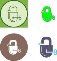 Unlock Icon Design vector