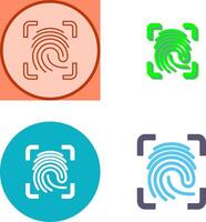 Finger Print Icon Design vector