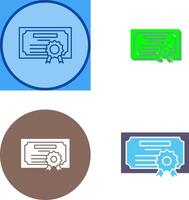 Diploma Icon Design vector