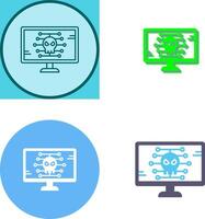 Malware Icon Design vector