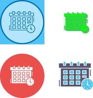 Deadline Icon Design vector