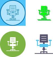 Desk Chair Icon Design vector