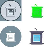 Podium Icon Design vector