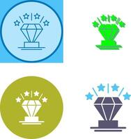 diseño de icono de diamante vector