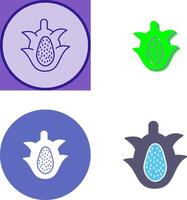 Dragon Fruit Icon Design vector