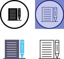 Note Icon Design vector