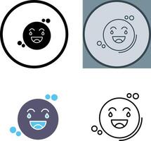 Loughing Icon Design vector