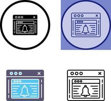 Notification Icon Design vector