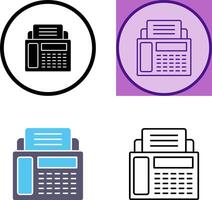 Fax Machine Icon Design vector