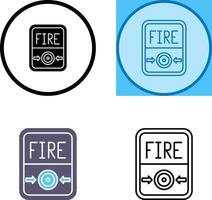Fire Button Icon Design vector