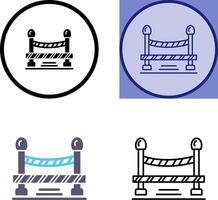 Do Not Cross Line Icon Design vector