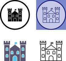 diseño de icono de castillo vector