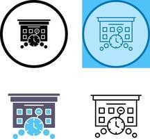 Deadline Icon Design vector