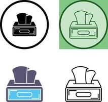 Tissue Box Icon Design vector