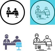 Evaluating work Icon Design vector
