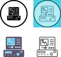 Electrocardiogram Icon Design vector