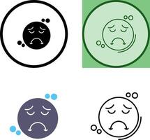 triste icono diseño vector