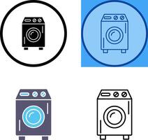 Washing Machine Icon Design vector