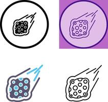 Meteorite Icon Design vector