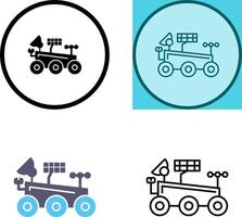 Mars Rover Icon Design vector