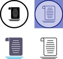 Document Icon Design vector