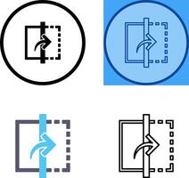 Reflect Icon Design vector