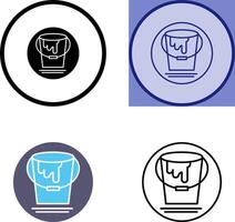 Paint Bucket Icon Design vector