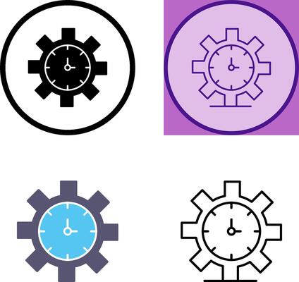 Time Management Icon Design