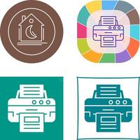 Printer Icon Design vector