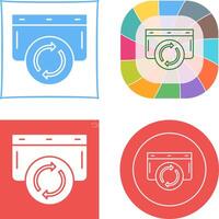 Refresh Icon Design vector