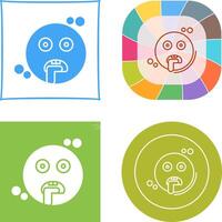 Drooling Icon Design vector