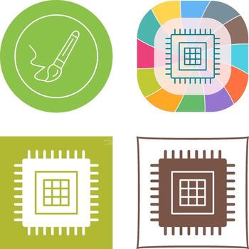 diseño de icono de procesador vector