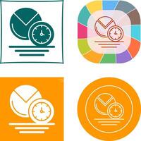 Pie Chart Icon Design vector