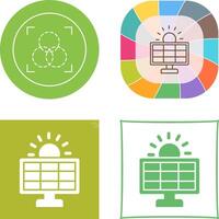 Solar System Icon Design vector