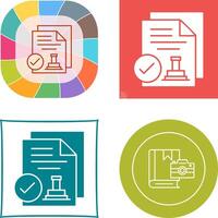 Approved Icon Design vector