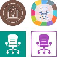 Office Chair Icon Design vector