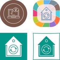 Rotate Icon Design vector