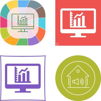 Chart Icon Design vector