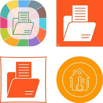 diseño de icono de carpeta vector