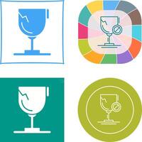 Glass Icon Design vector