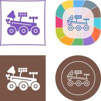 Mars Rover Icon Design vector