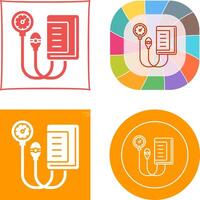 Blood Pressure Gauge Icon Design vector