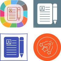 CV Icon Design vector