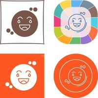 Loughing Icon Design vector