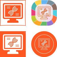 Dna Test Icon Design vector