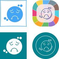 triste icono diseño vector