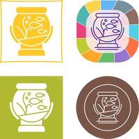 Fishbowl Icon Design vector