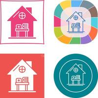 Home Work Place Icon Design vector