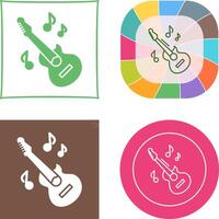 diseño de icono de guitarra vector