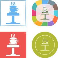 Coffee Table Icon Design vector